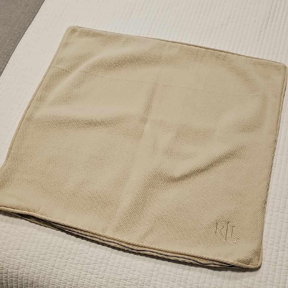 Ralph Lauren Pillow Cover 22 X 22 Cream